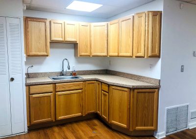 Kitchenette area at Superior Lane office space